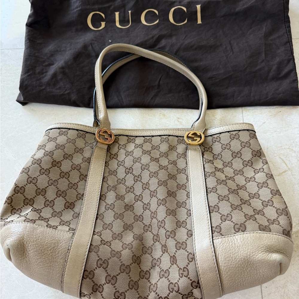 Gucci Beige and Brown Women's Bag